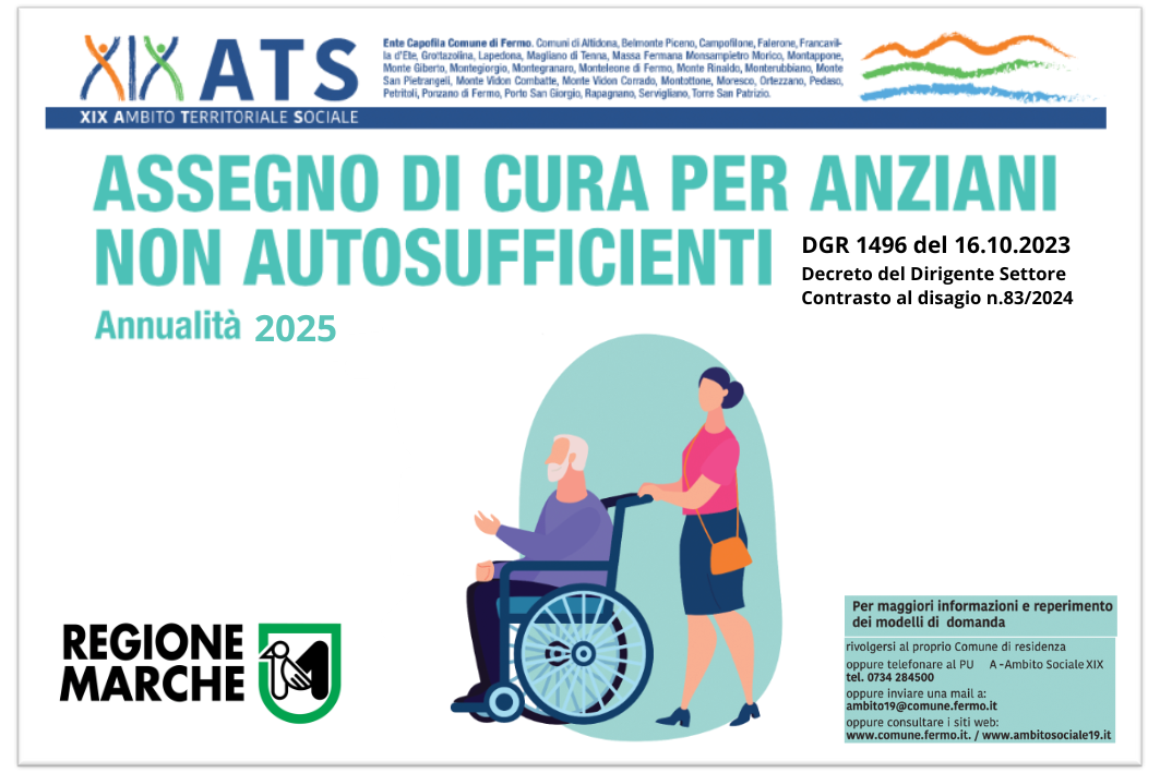 Avviso Pubblico: Concessione degli Assegni di Cura per Cittadini Non Autosufficienti - Annualità 2025